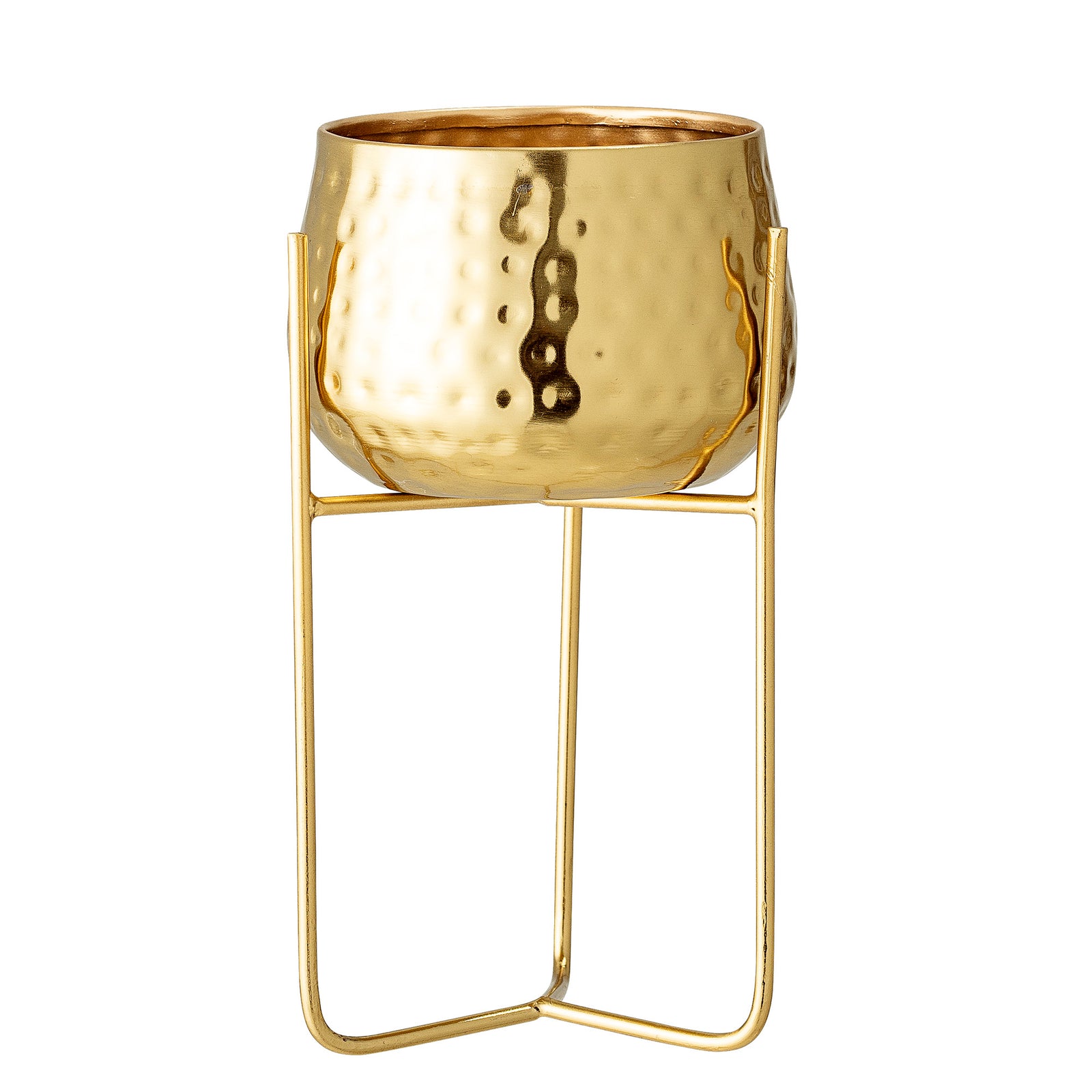 Gold Metal Flowerpot