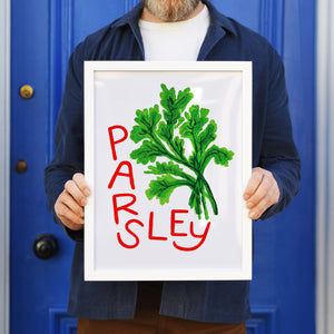 Parsley Herb print from an original painting, choice of sizes, available framed and unframed