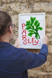 Parsley Herb print from an original painting, choice of sizes, available framed and unframed