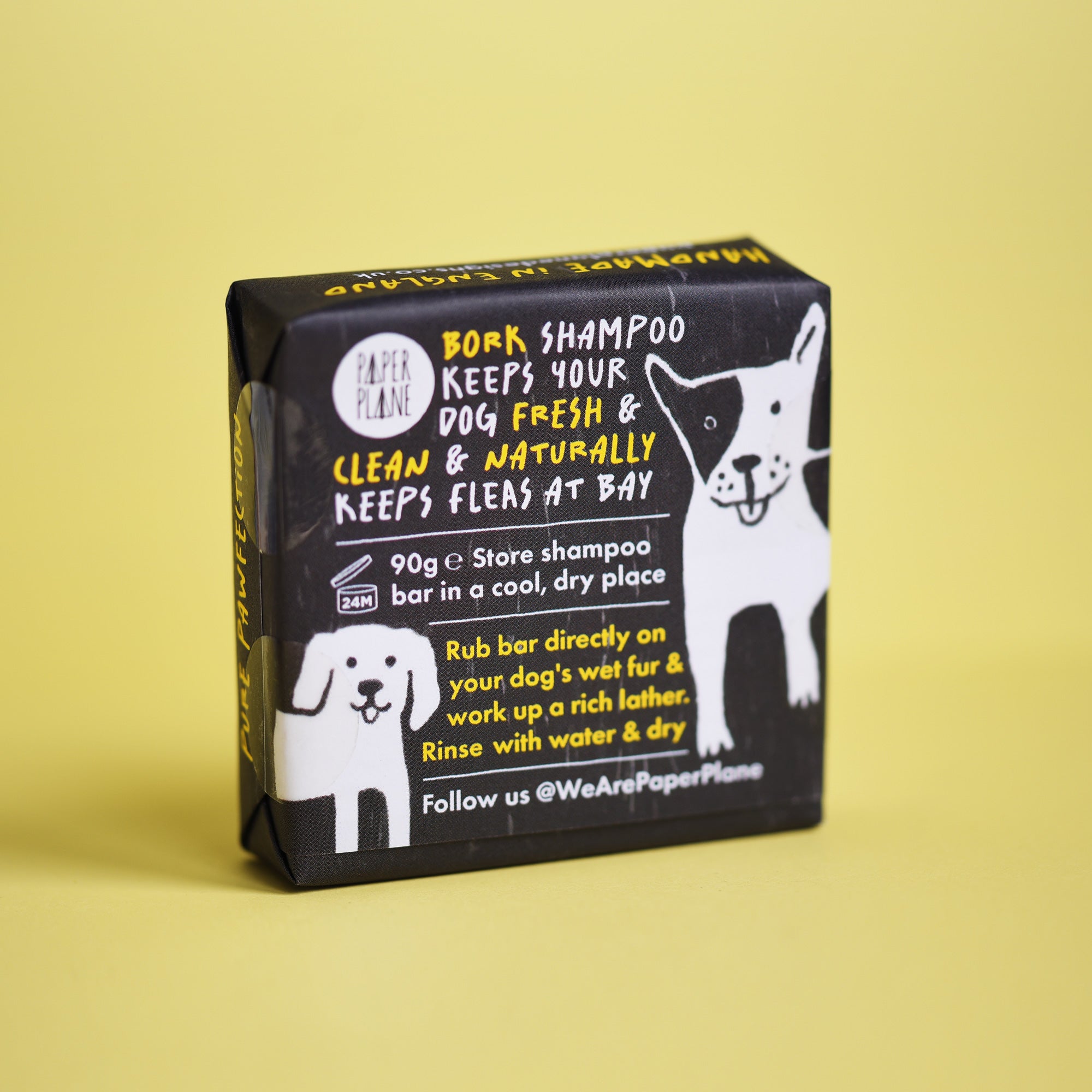Bork Solid Dog Shampoo Bar - 100% Natural, Vegan & Palm oil-free