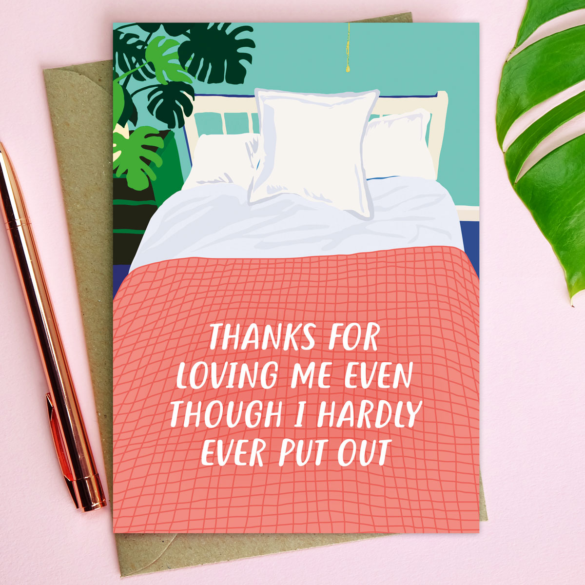 Thanks For Loving Me Valentines/Anniversary Card