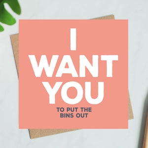 I Want You Card