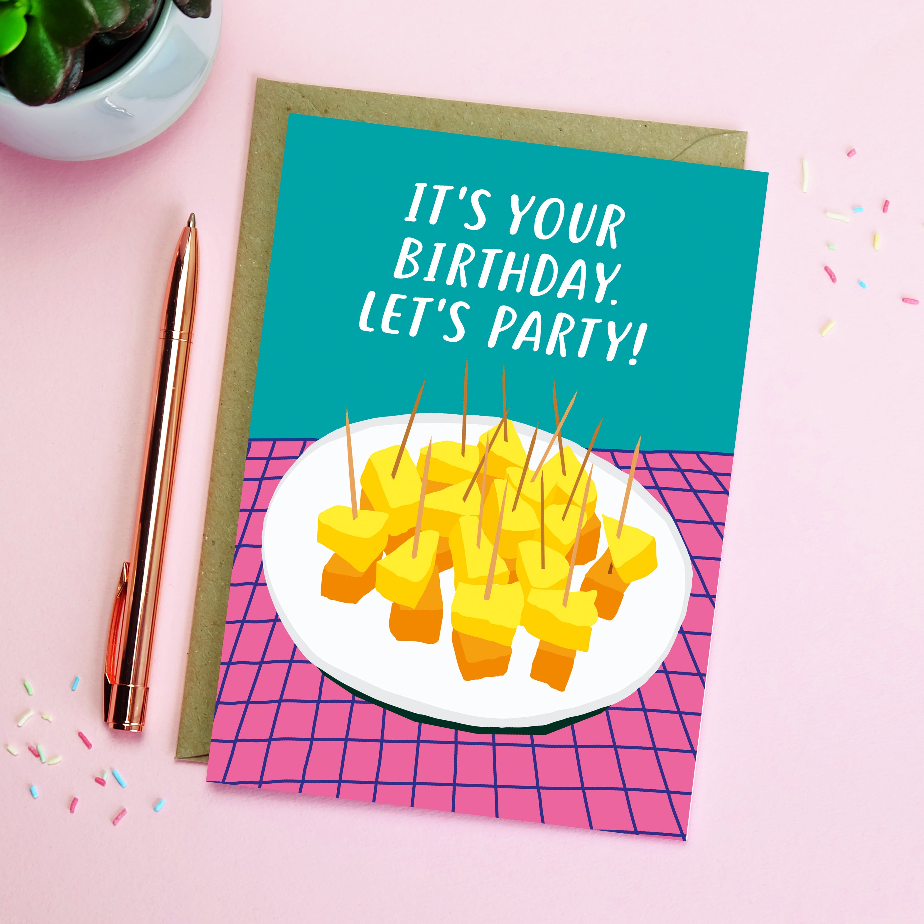 Let's Party Birthday Card