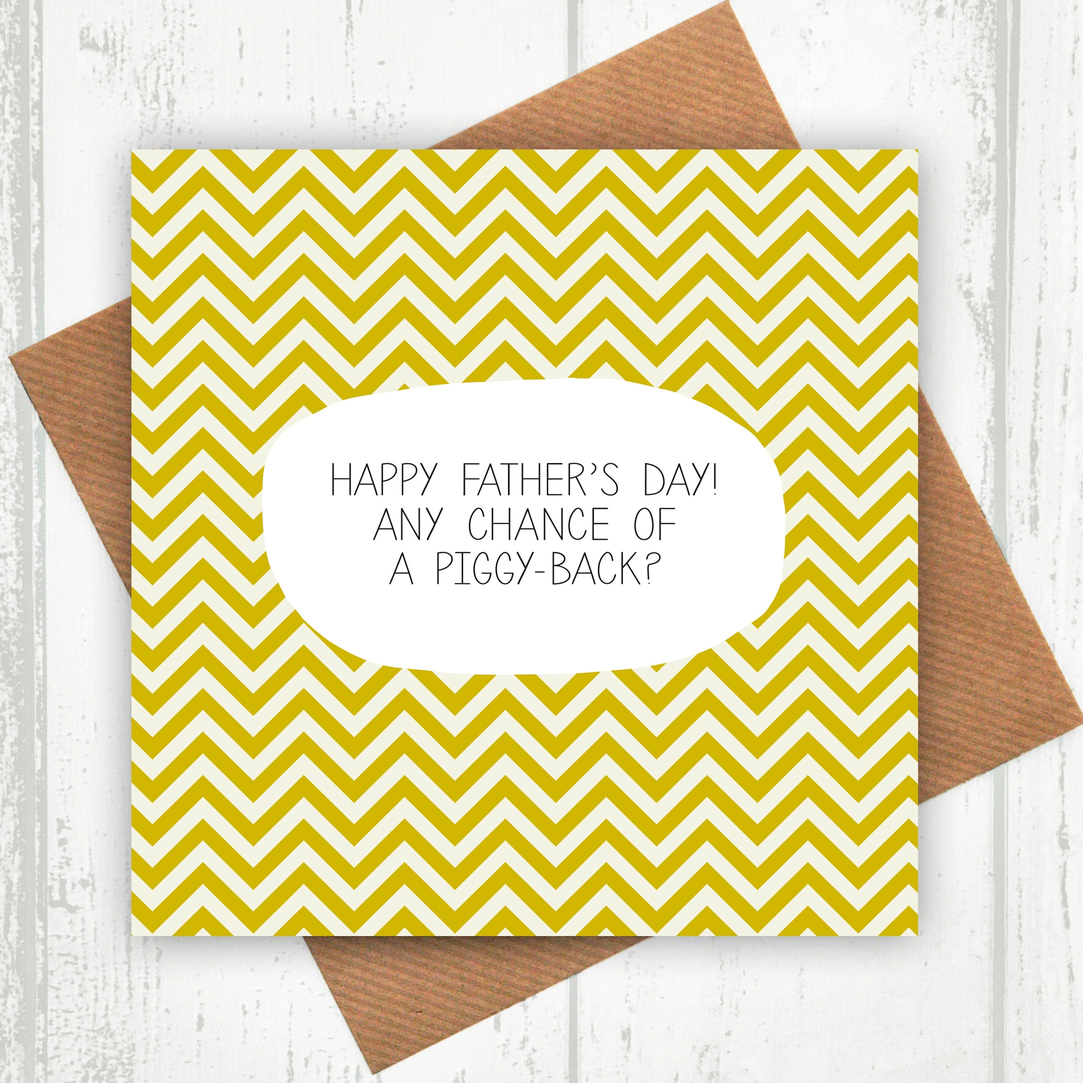 Piggy Back Father's Day Card