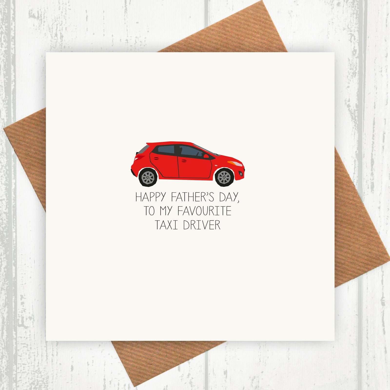 Favourite Taxi Driver Father's Day Card