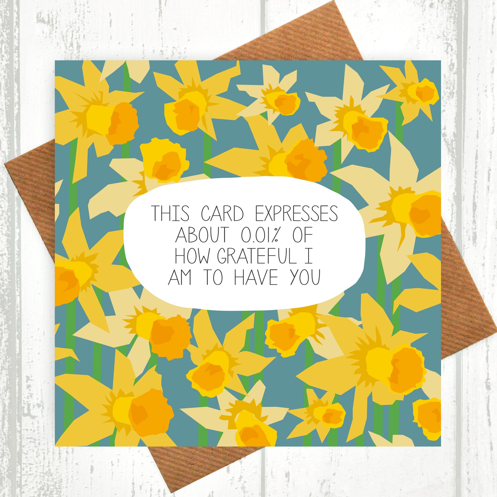 0.01% of Grateful Floral Card