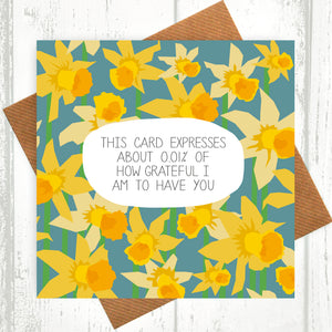 0.01% of Grateful Floral Card