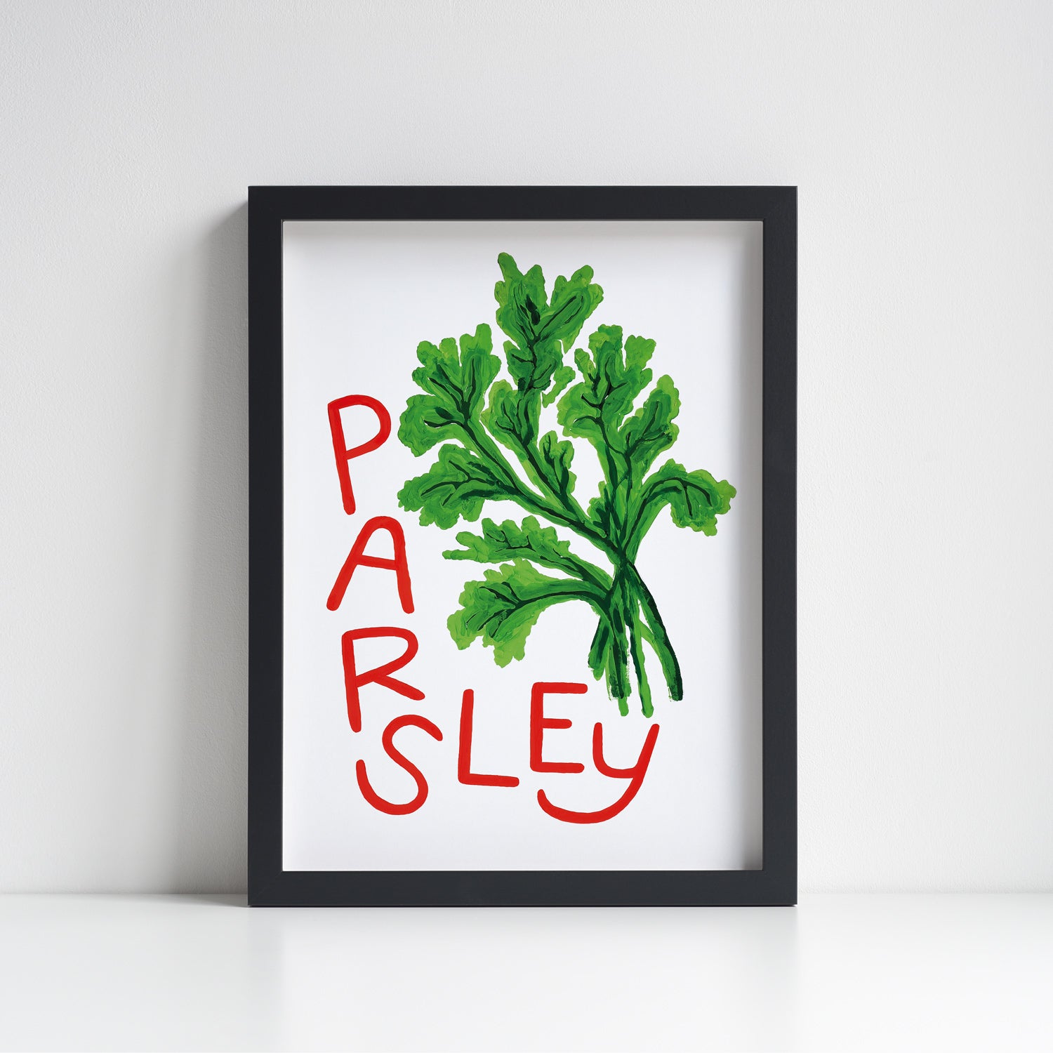 Parsley Herb print from an original painting, choice of sizes, available framed and unframed