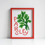Parsley Herb print from an original painting, choice of sizes, available framed and unframed