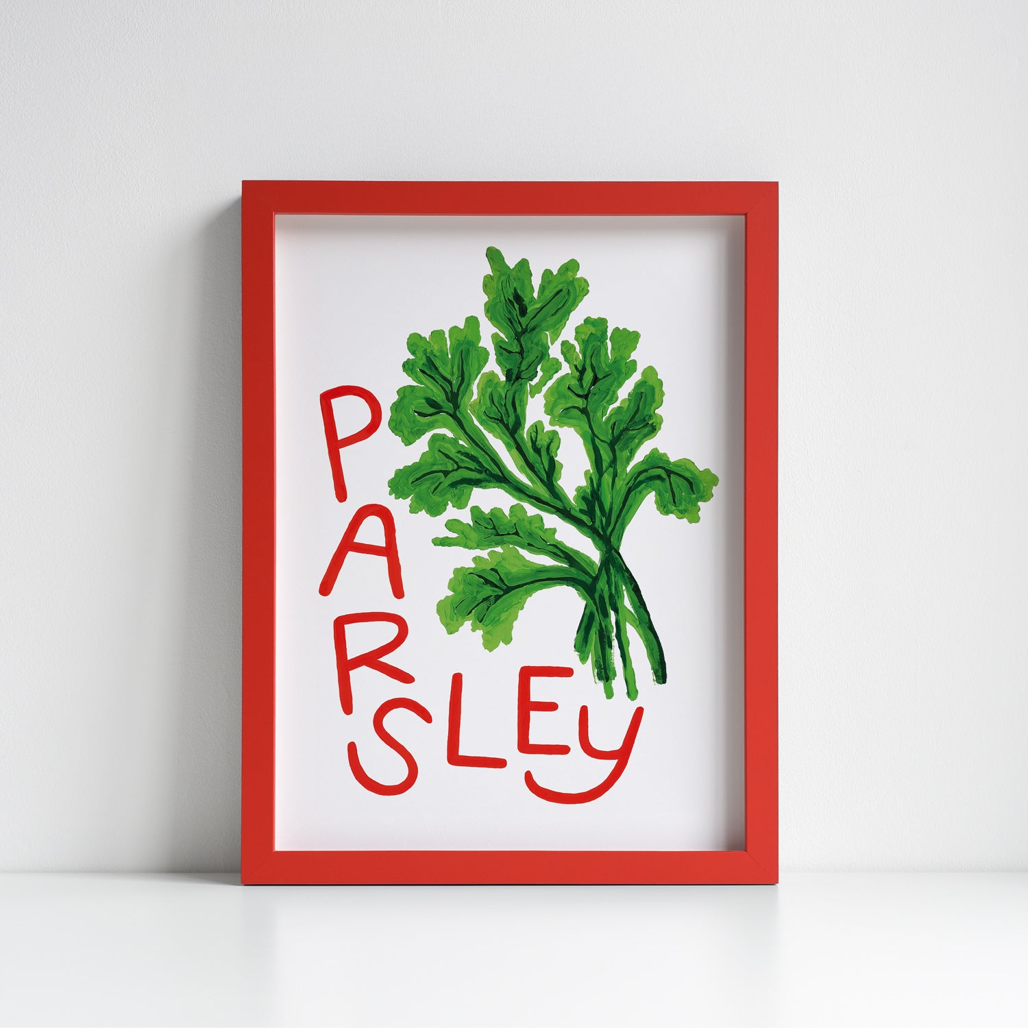 Parsley Herb print from an original painting, choice of sizes, available framed and unframed