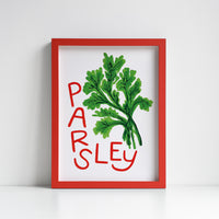 Parsley Herb print from an original painting, choice of sizes, available framed and unframed