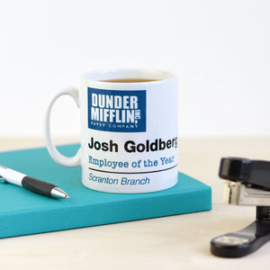 Personalised The Office Dunder Mifflin Employee Of The Year Mug