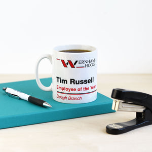 Personalised The Office Wernham Hogg Employee Of The Year Mug