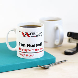 Personalised The Office Wernham Hogg Employee Of The Year Mug