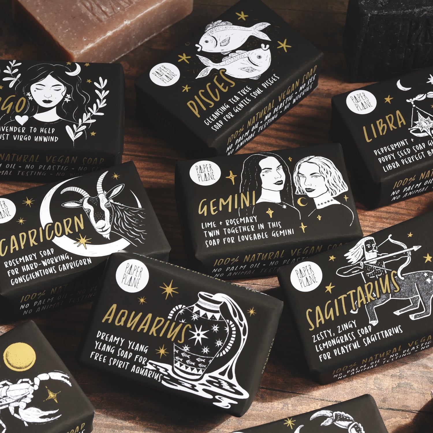 Gemini Star Sign Zodiac Bar - Natural and Vegan Horoscope Soap
