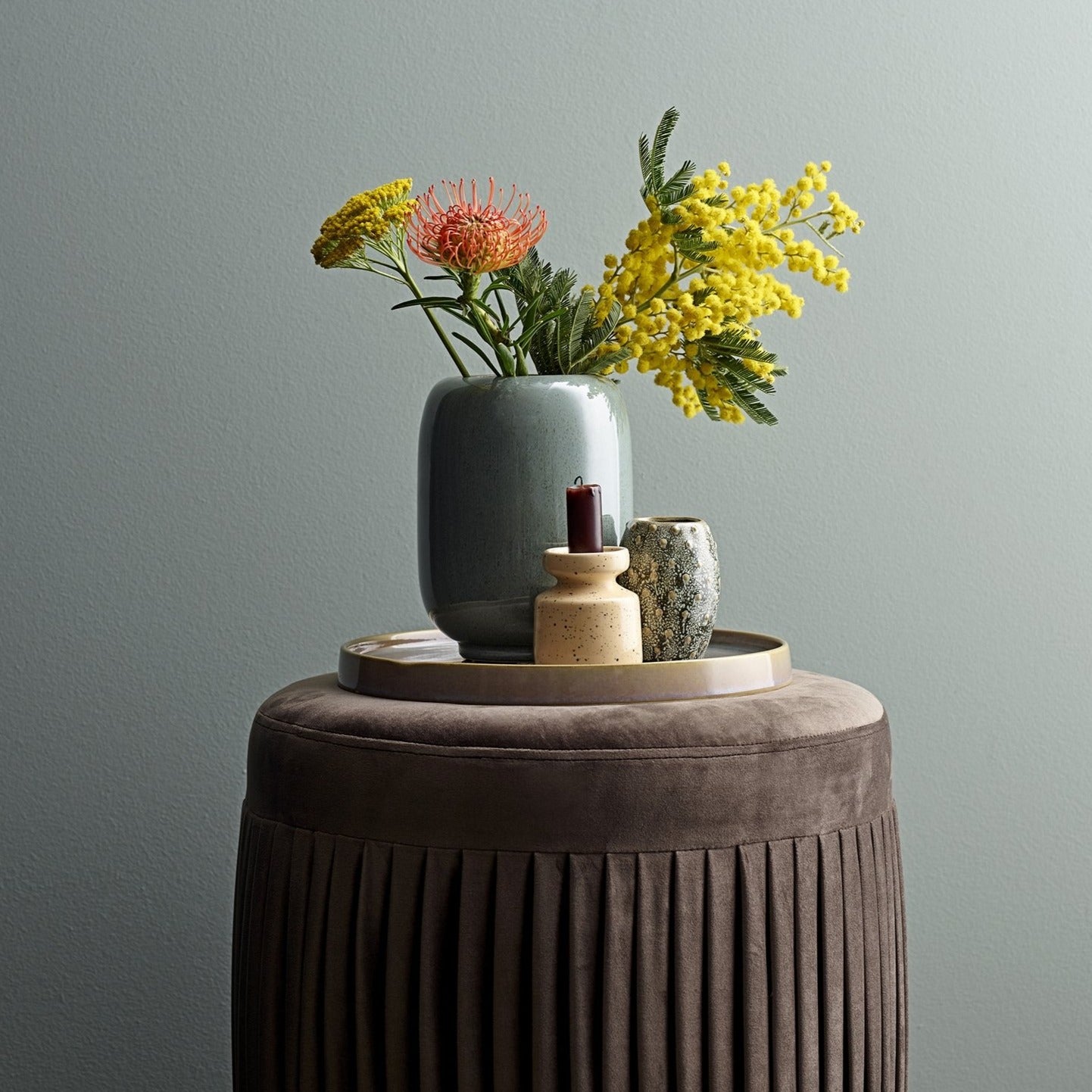 Speckled Candle Holder