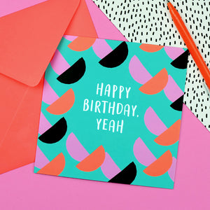 colourful happy birthday card
