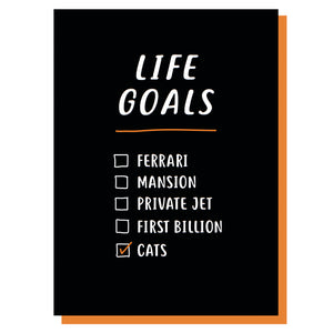 Life Goals Birthday Card