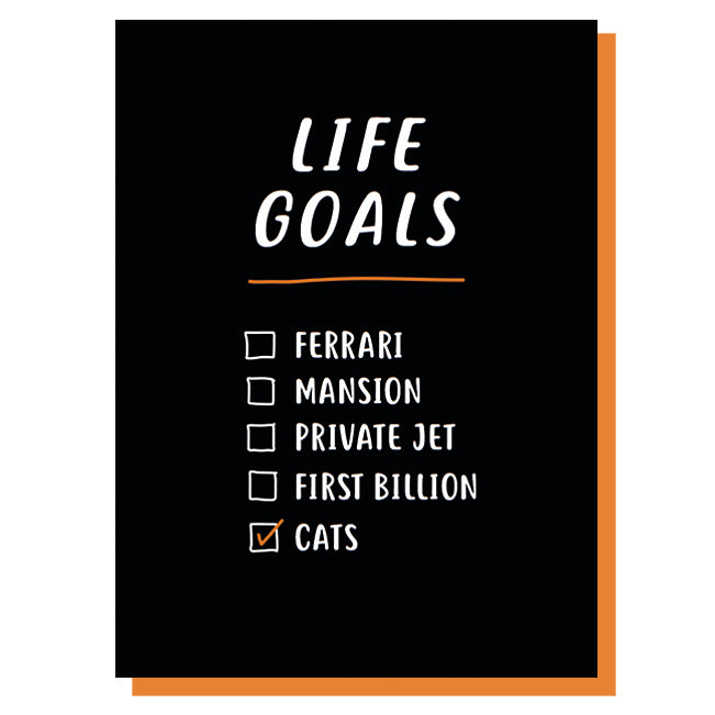 Life Goals Birthday Card