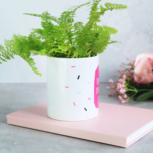 Mum's The Word Plant Pot