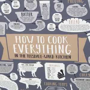 personalised how to cook everything print close-up