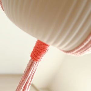 Pink Macramé Plant Hanger