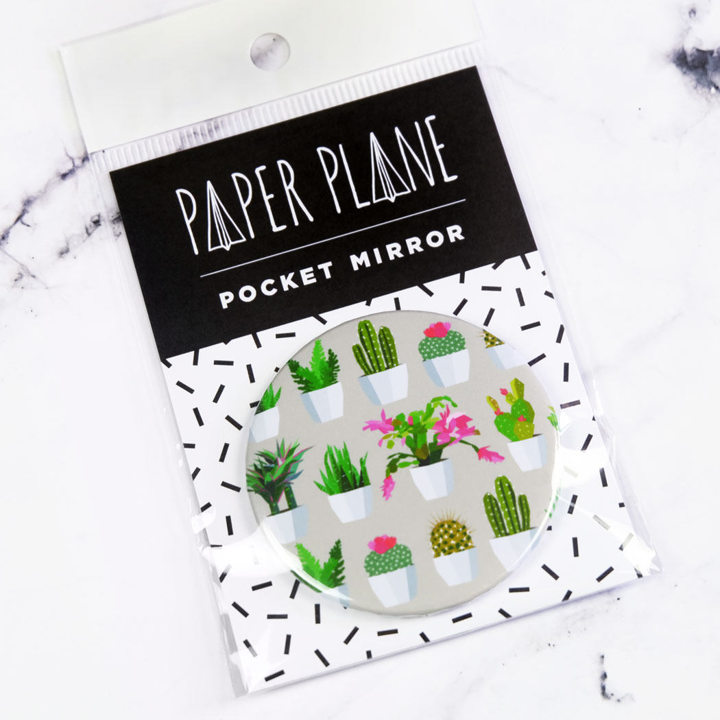Cactus Pocket Mirror/Badge/Bottle Opener