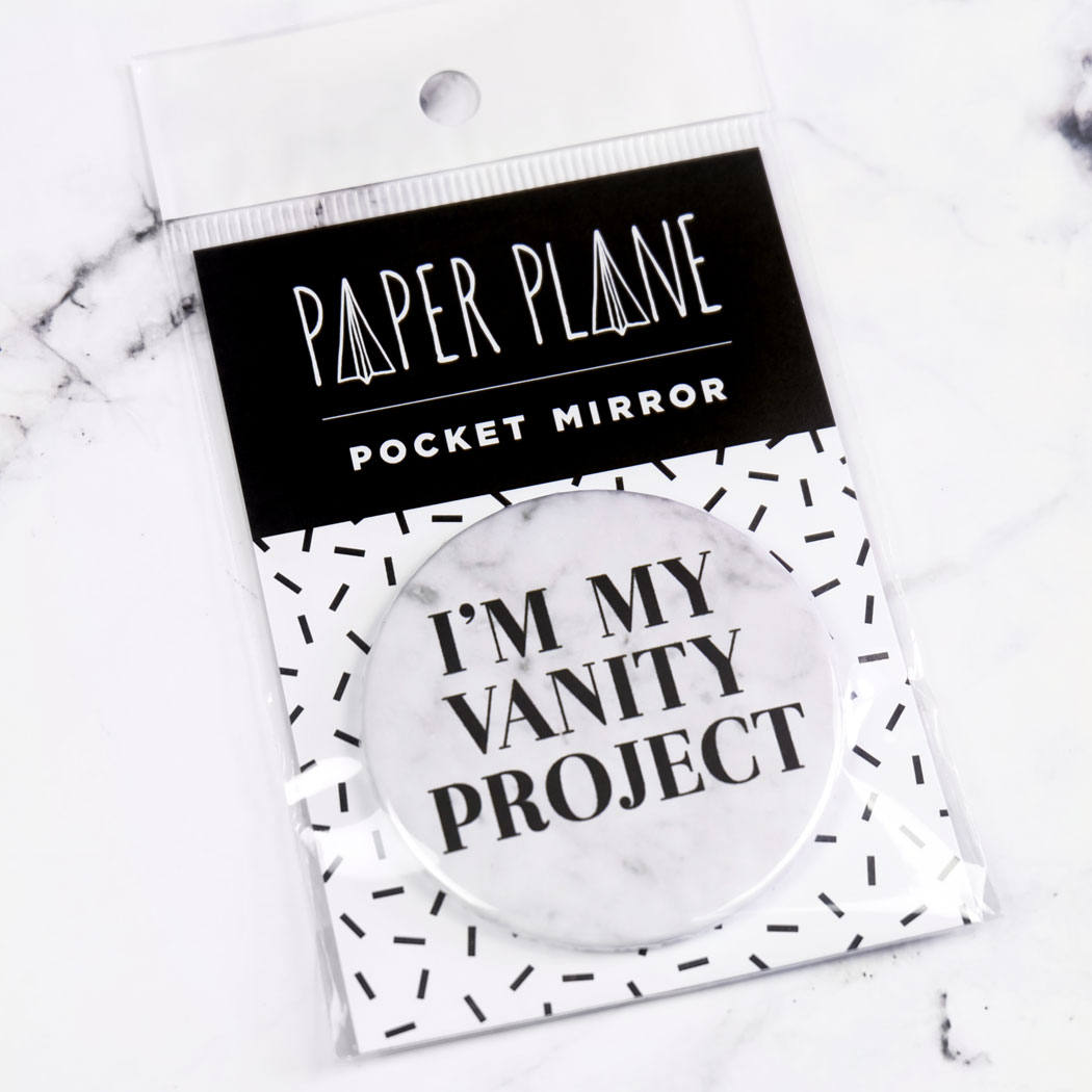 marble slogan Pocket Mirror/Badge/Bottle Opener