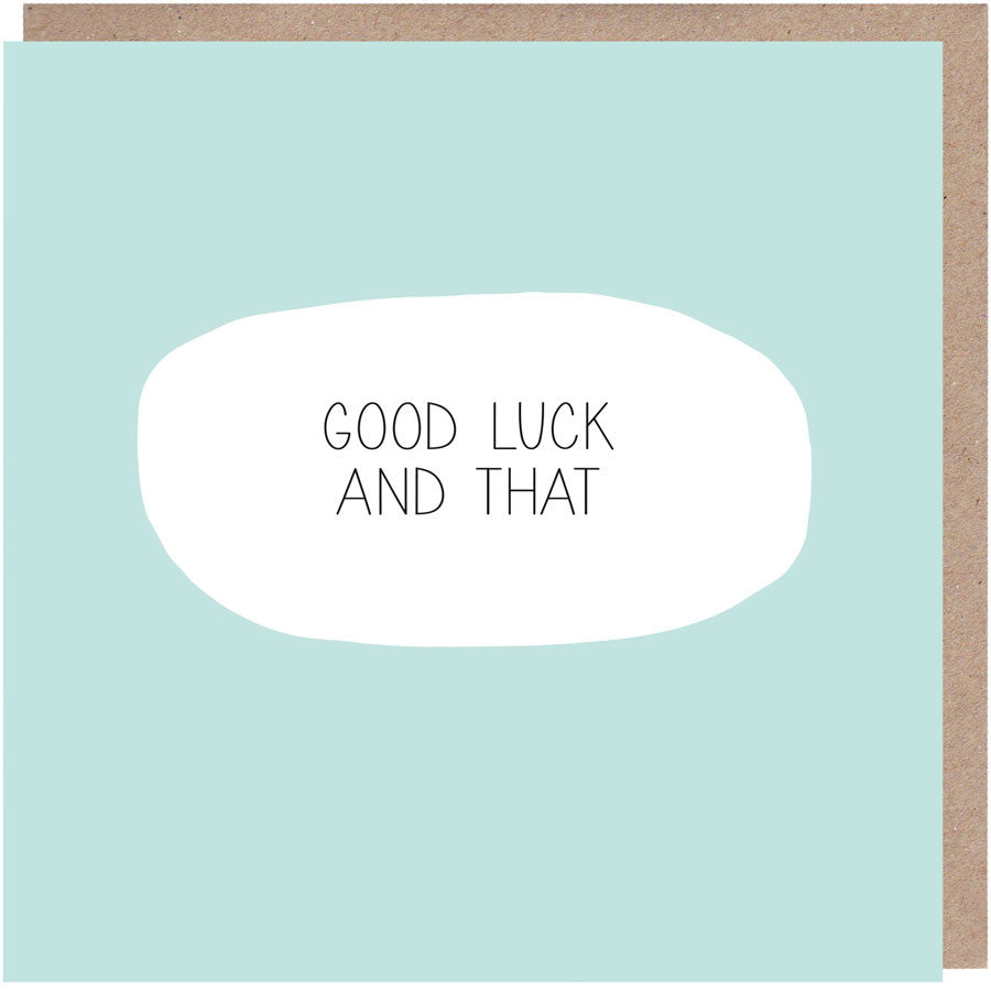 funny good luck cards