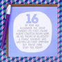 16th Birthday Card - By Your Age