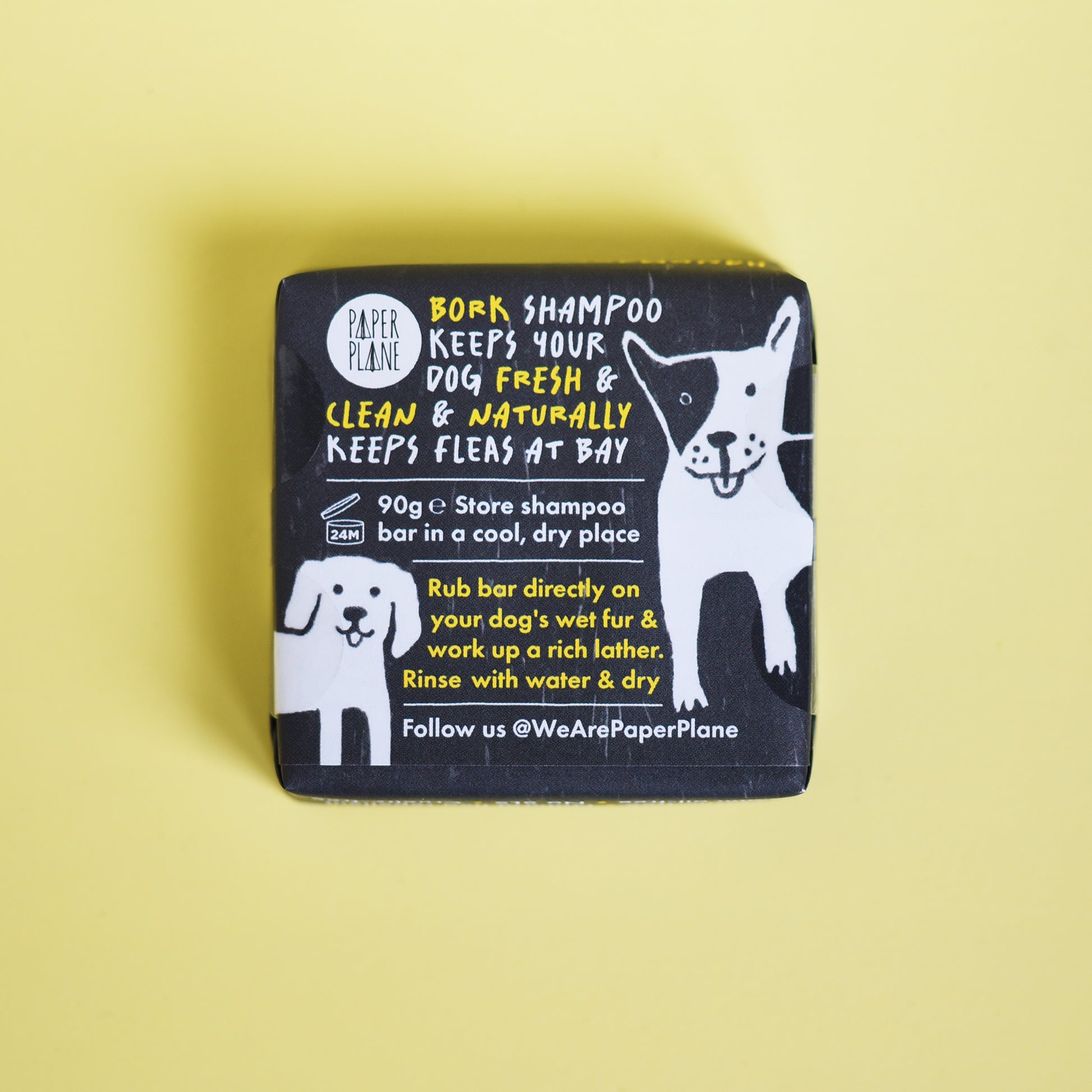 Bork Solid Dog Shampoo Bar - 100% Natural, Vegan & Palm oil-free
