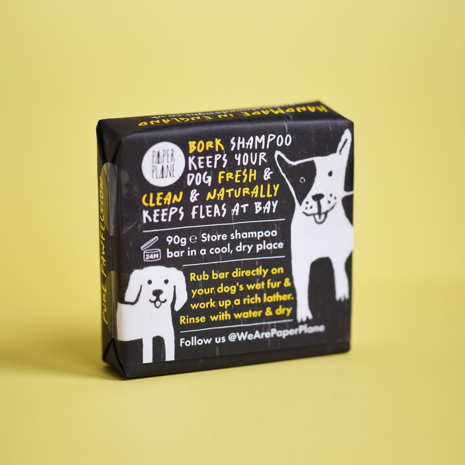 Bork Solid Dog Shampoo Bar - 100% Natural, Vegan & Palm oil-free