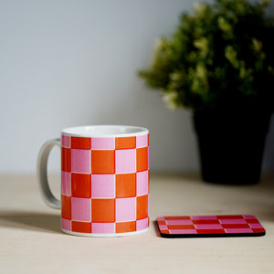 Checkerboard mug