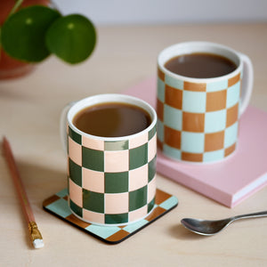 Checkerboard mug