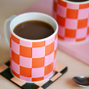 Checkerboard mug