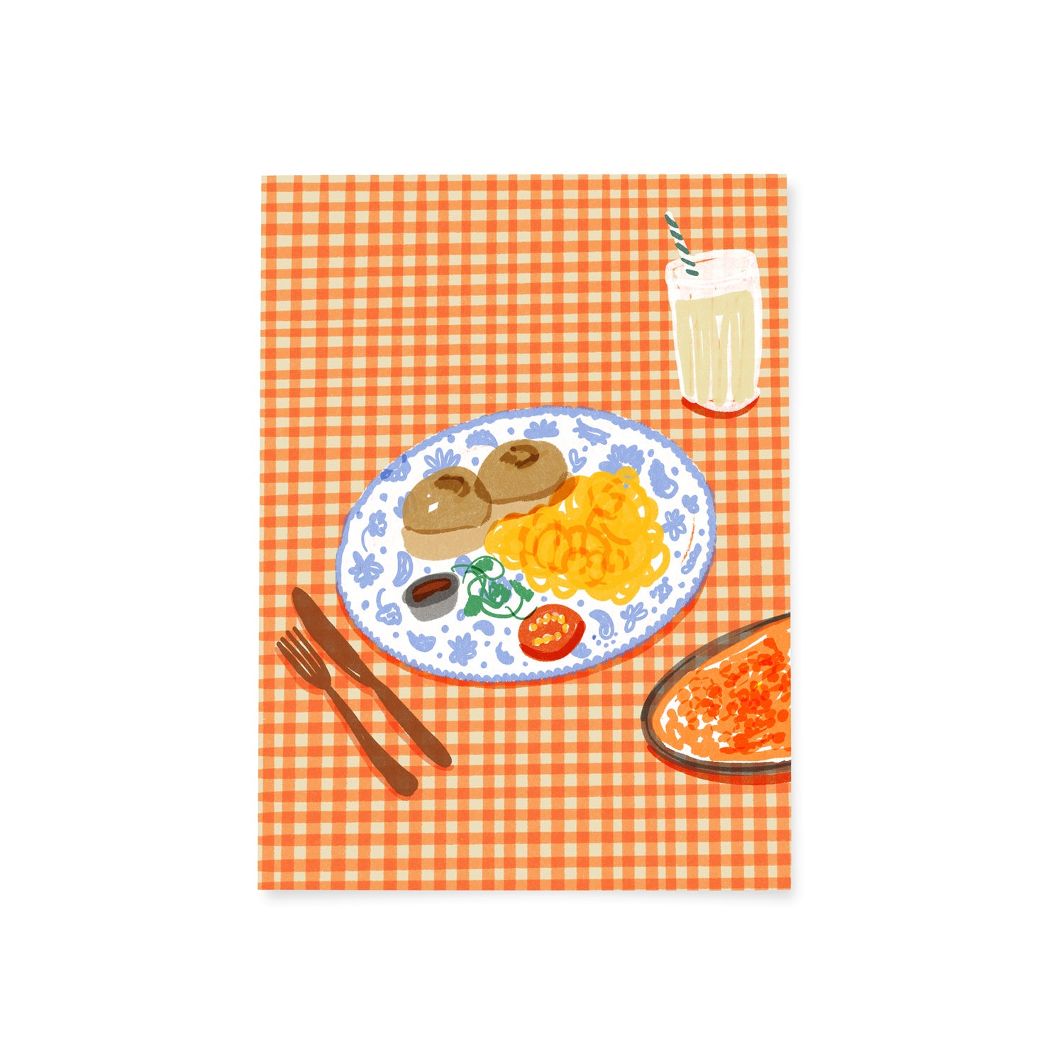 Eggs Akuri print, choice of sizes, available framed and unframed