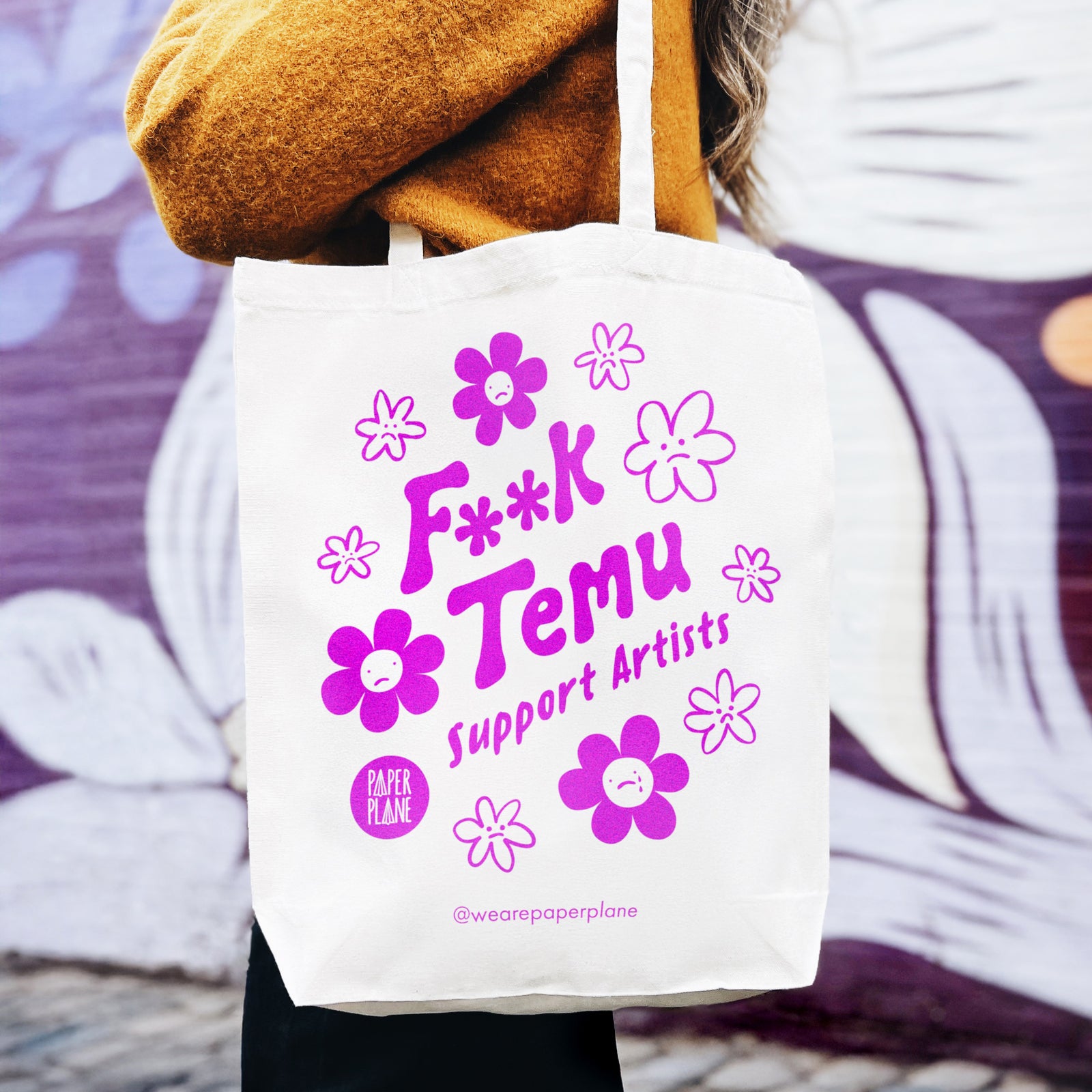 F**K Temu Tote Bag