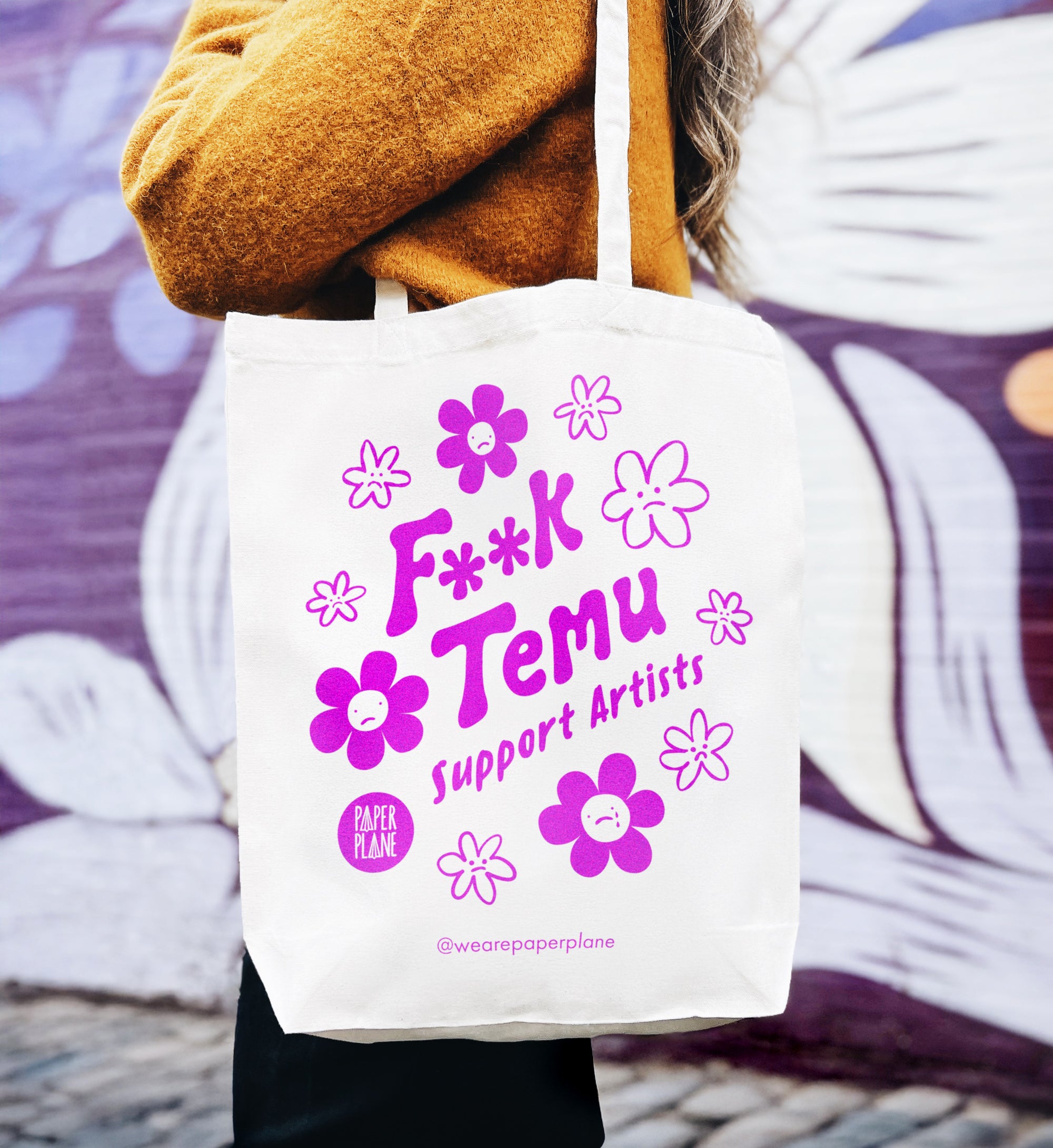 F**K Temu Tote Bag