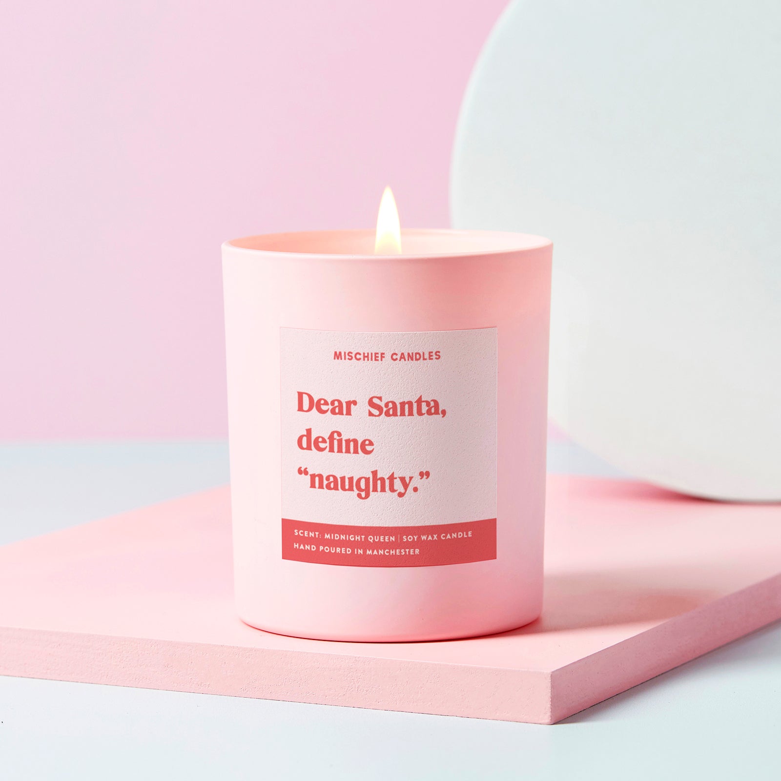 Cheeky Christmas Candle Gift Dear Santa Define Naughty