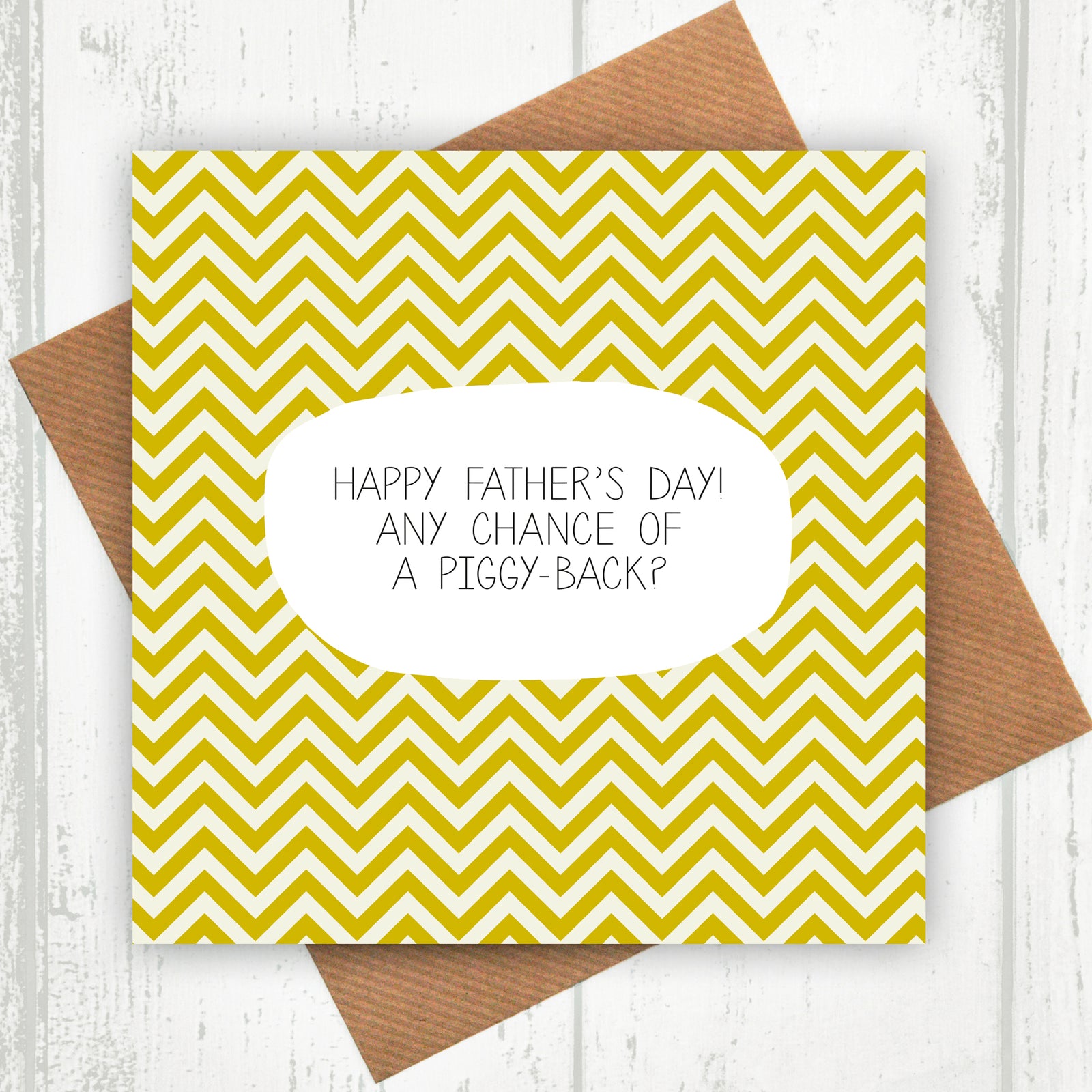 Piggy Back Father's Day Card