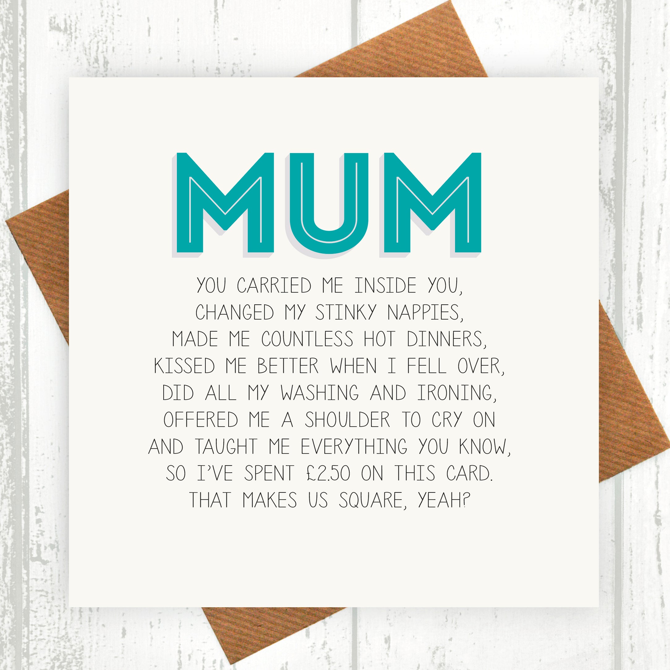 Mum Birthday/Mother's Day Card
