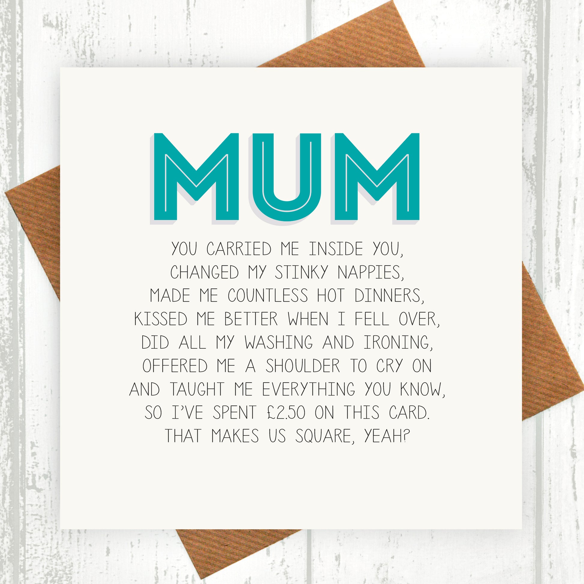 Mum Birthday/Mother's Day Card