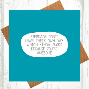 Stepdad You're Awesome Father's Day Card