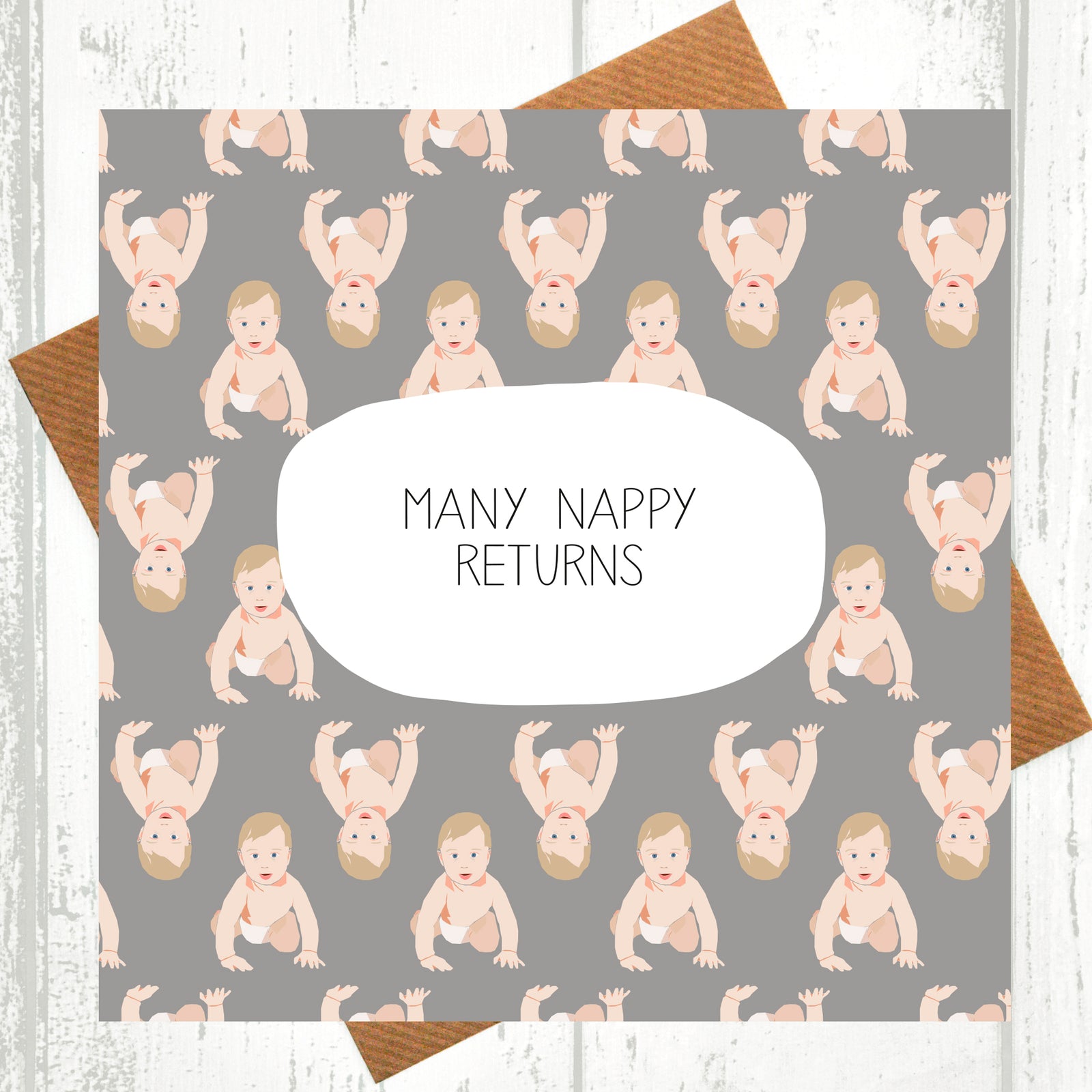 Many Nappy Returns New Baby Card