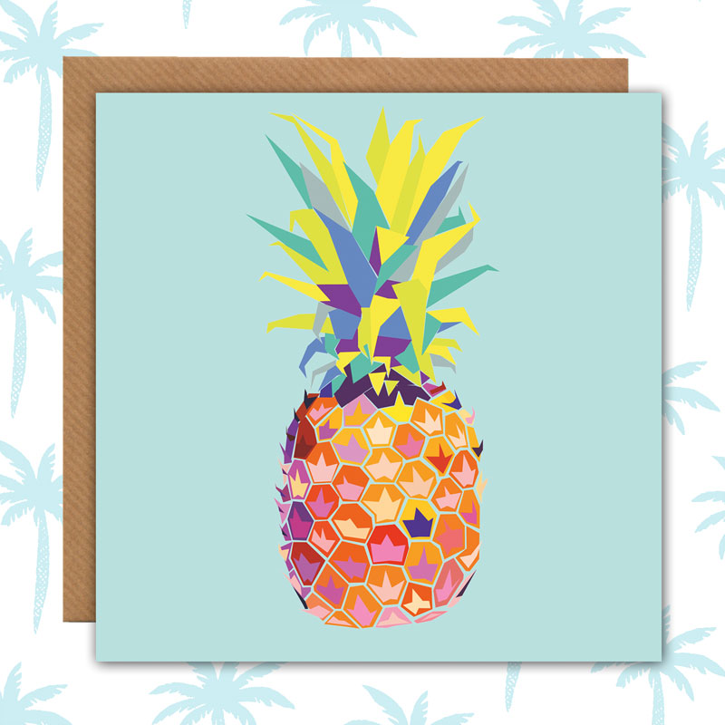 Tropical Pineapple Card