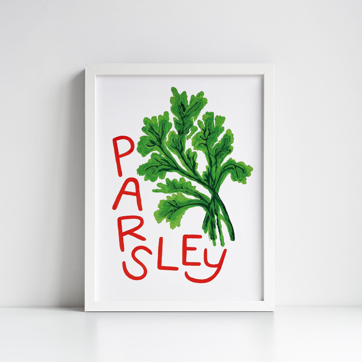 Parsley Herb print from an original painting, choice of sizes, available framed and unframed