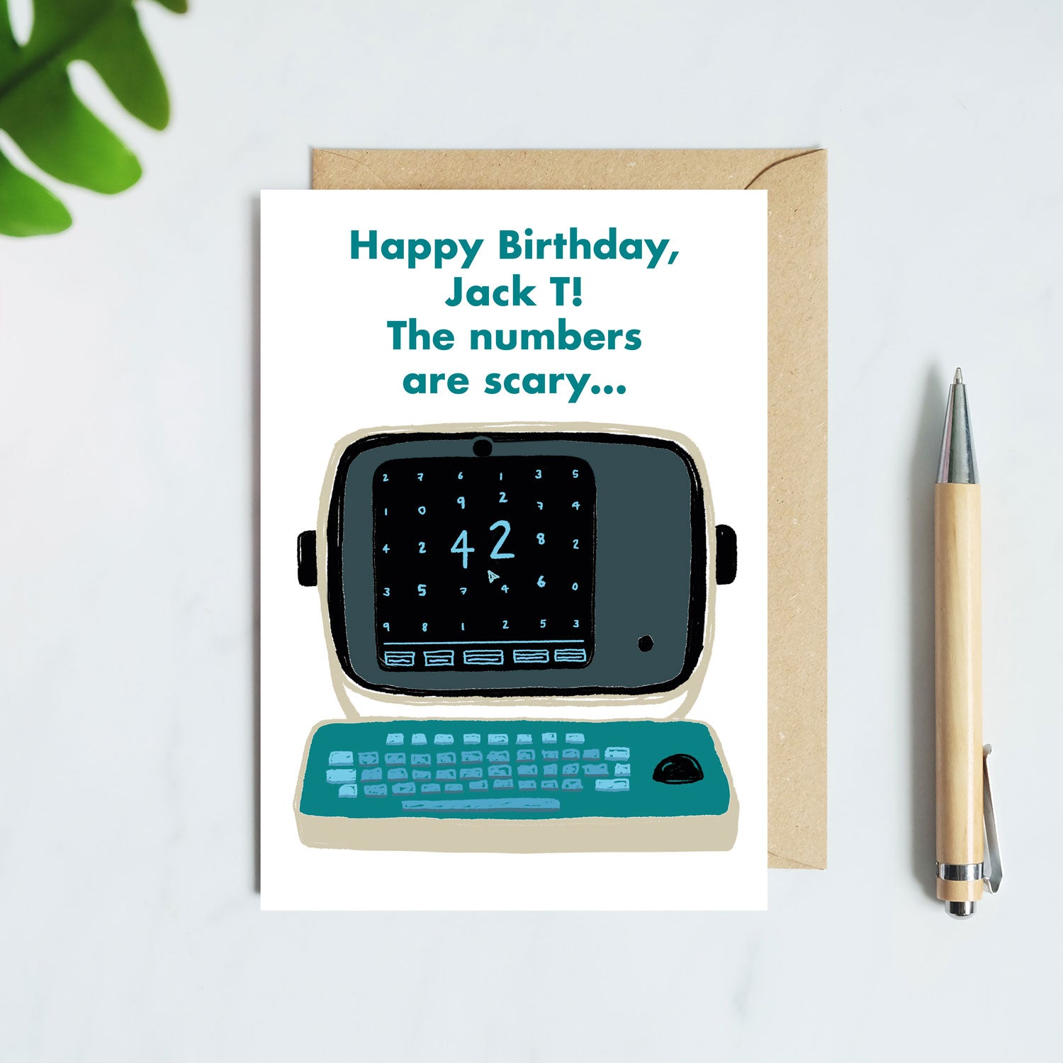 Personalised Severance MDR Birthday Card - The Numbers Are Scary - Add recipient's name and age