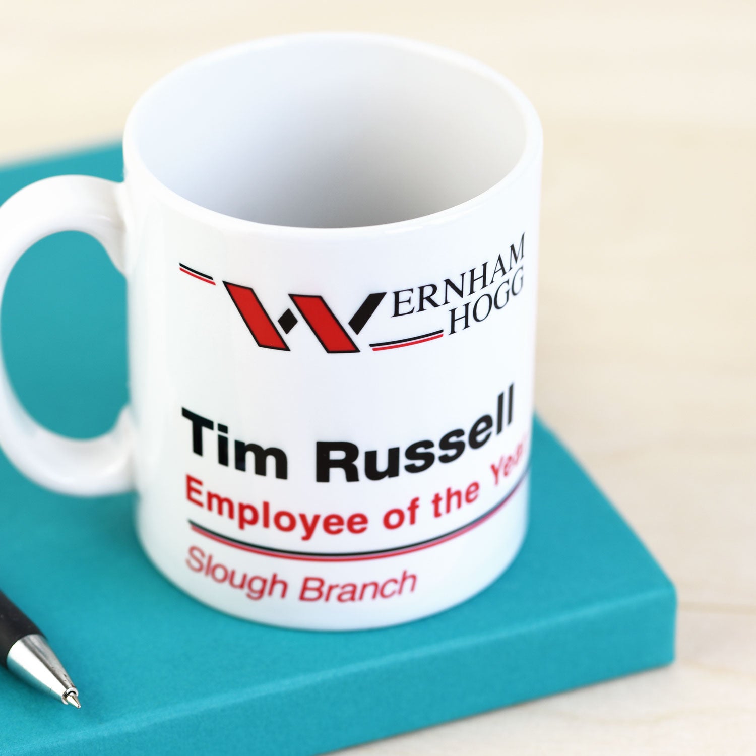 Personalised The Office Wernham Hogg Employee Of The Year Mug