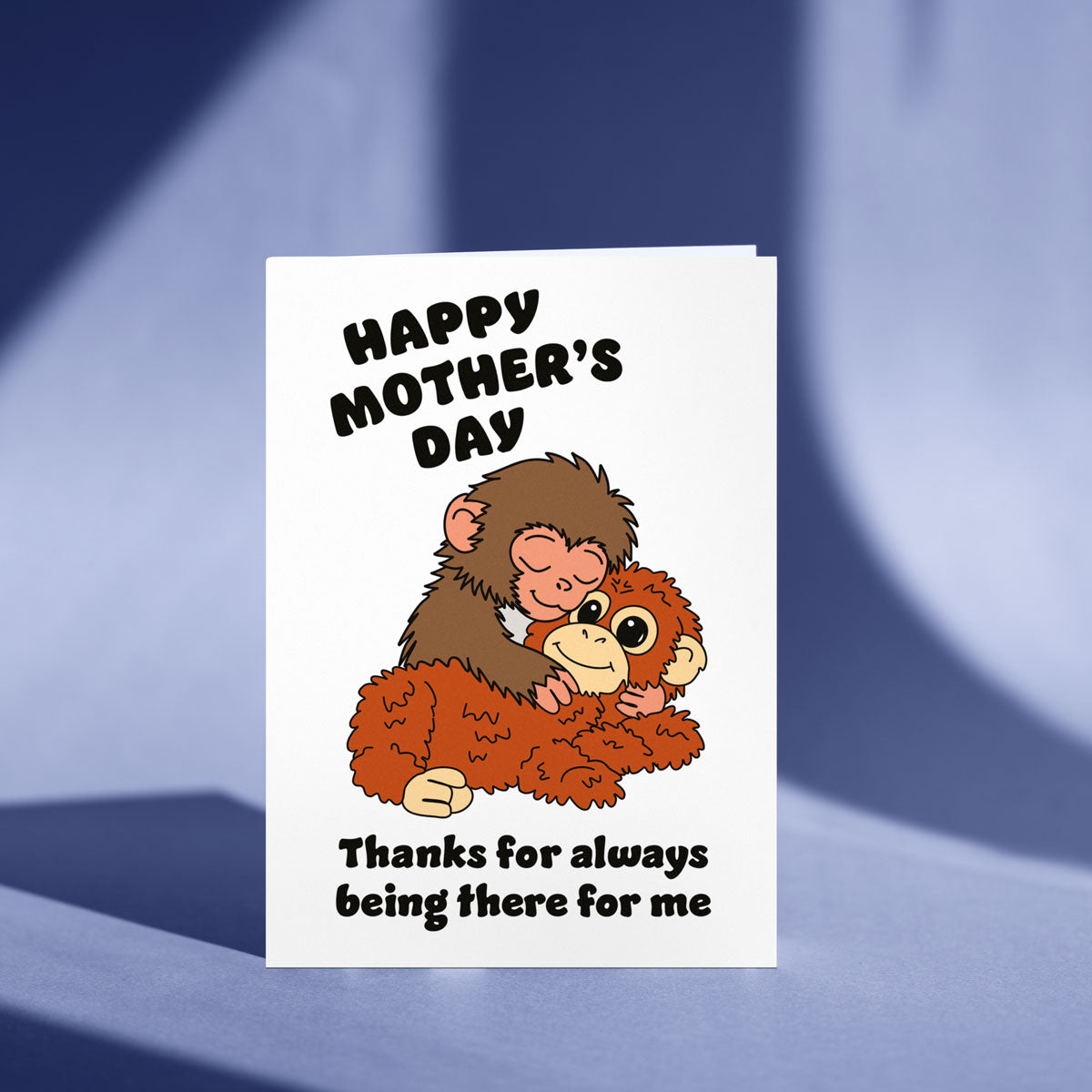 Punch The Monkey Mother's Day Card