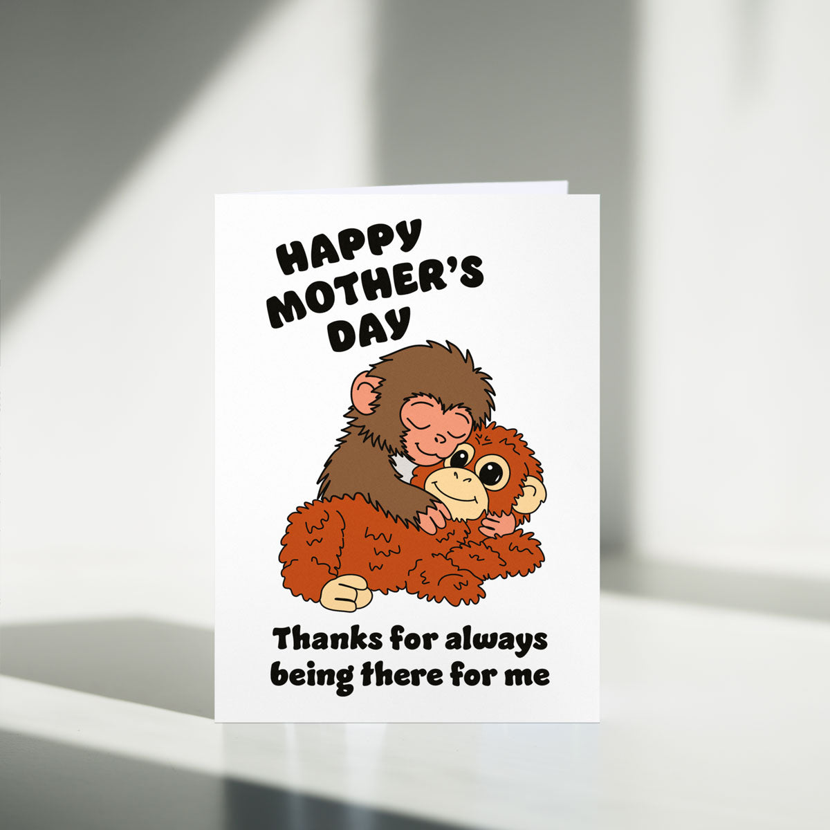 Punch The Monkey Mother's Day Card
